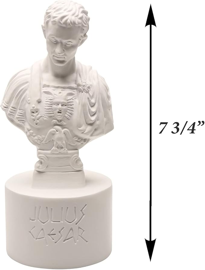 Resin Julius Caesar Statues Pen Holder