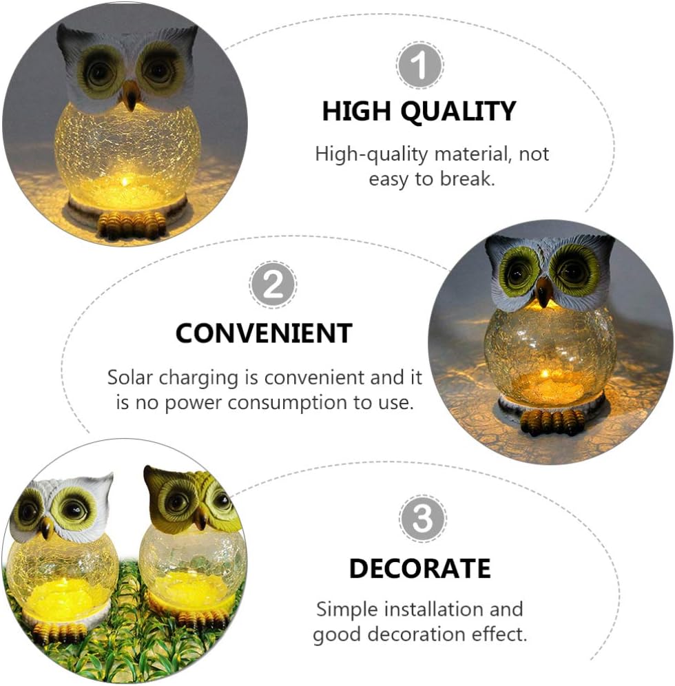 LED Owl Shaped Solar Light