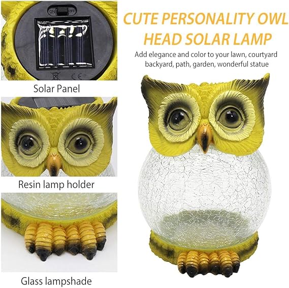 LED Owl Shaped Solar Light