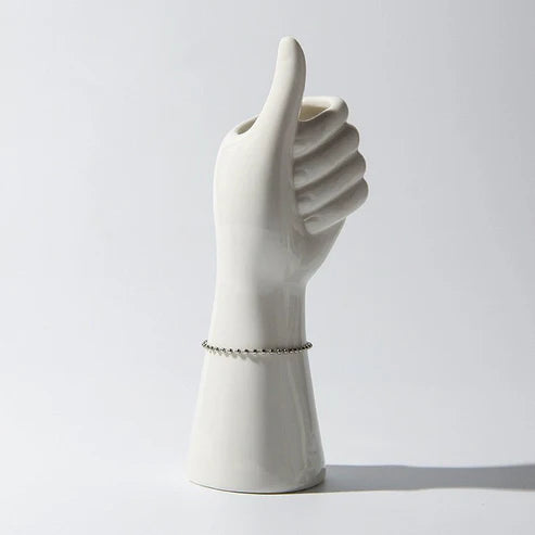 Ceramic Hand Shape Flower Vase