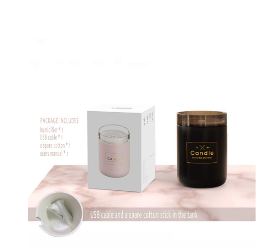 Desktop Candlestick Luminous Humidifier