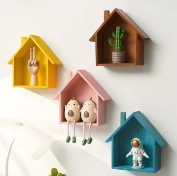 House-Shaped Display Shelf