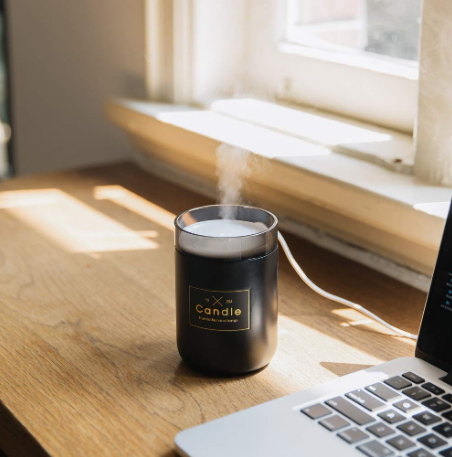 Desktop Candlestick Luminous Humidifier