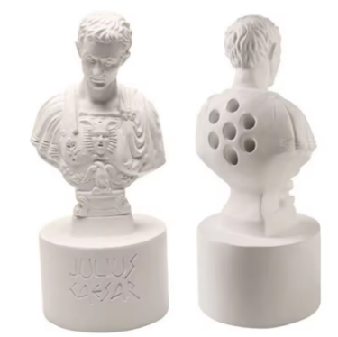 Resin Julius Caesar Statues Pen Holder