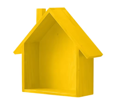 House-Shaped Display Shelf